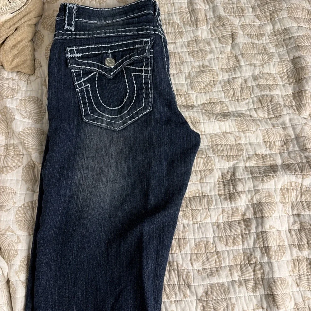 🤩 Vintage True Religion denim / jeans Joey Super T Size 29 Clean With Holes